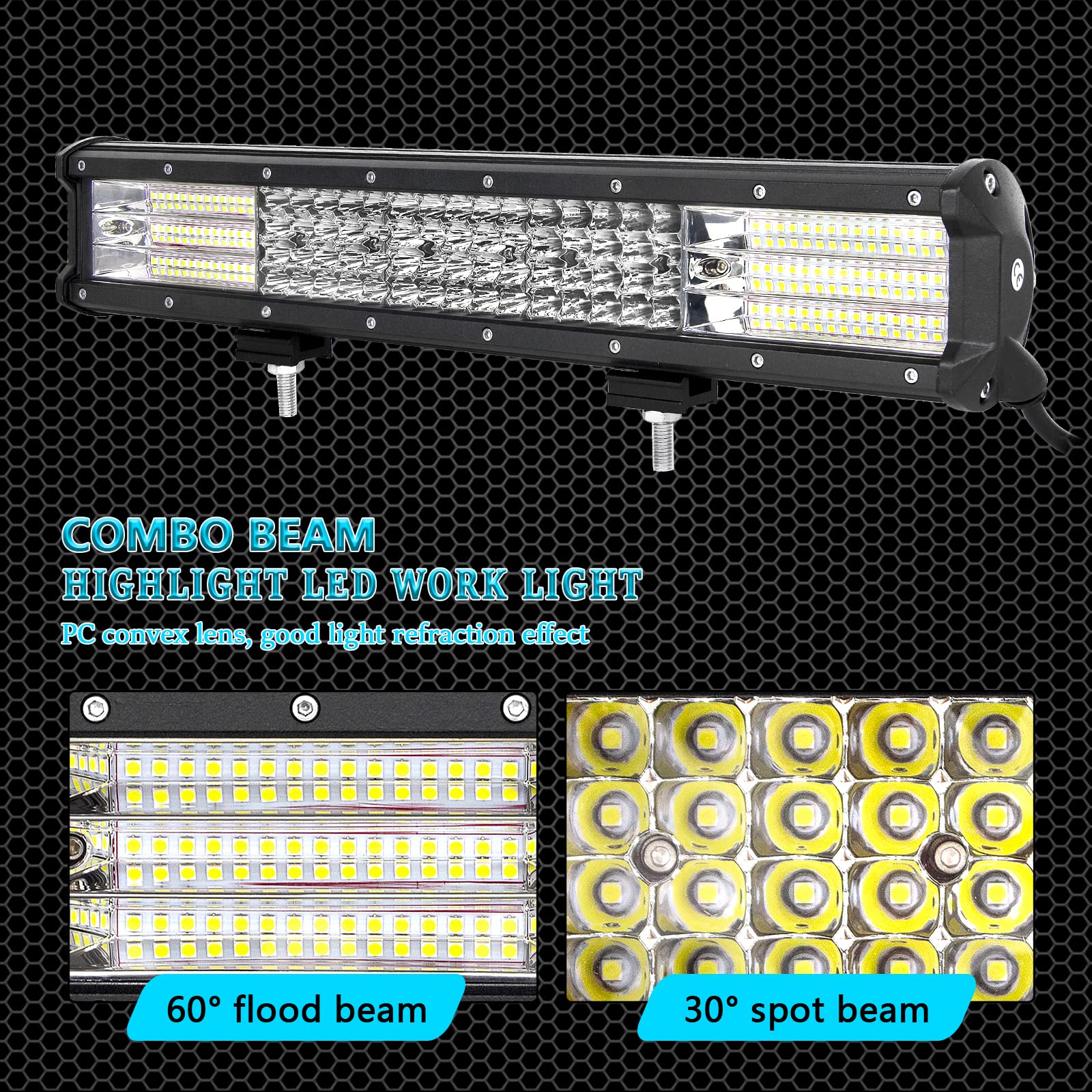 【4個セット】12V 24V 対応 LED作業灯 820lm 高輝度防水 Amazon.co.jp: SKYWORLD 防水LED作業灯 4列 17インチ 450W 広角 狭角